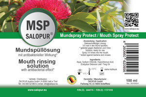AKTION: SALOPUR® MSP - antibakterieller Mundspray - 3* 100 ml  + 2* Stick GRATIS